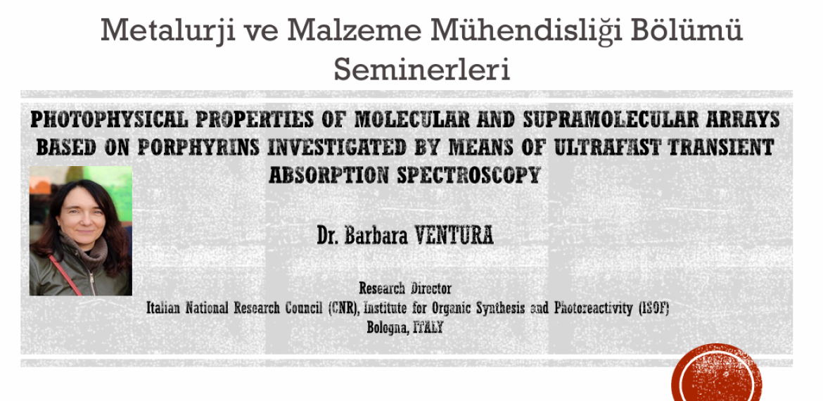 Metalurji ve Malzeme Mühendisliği Bölümü Semineri