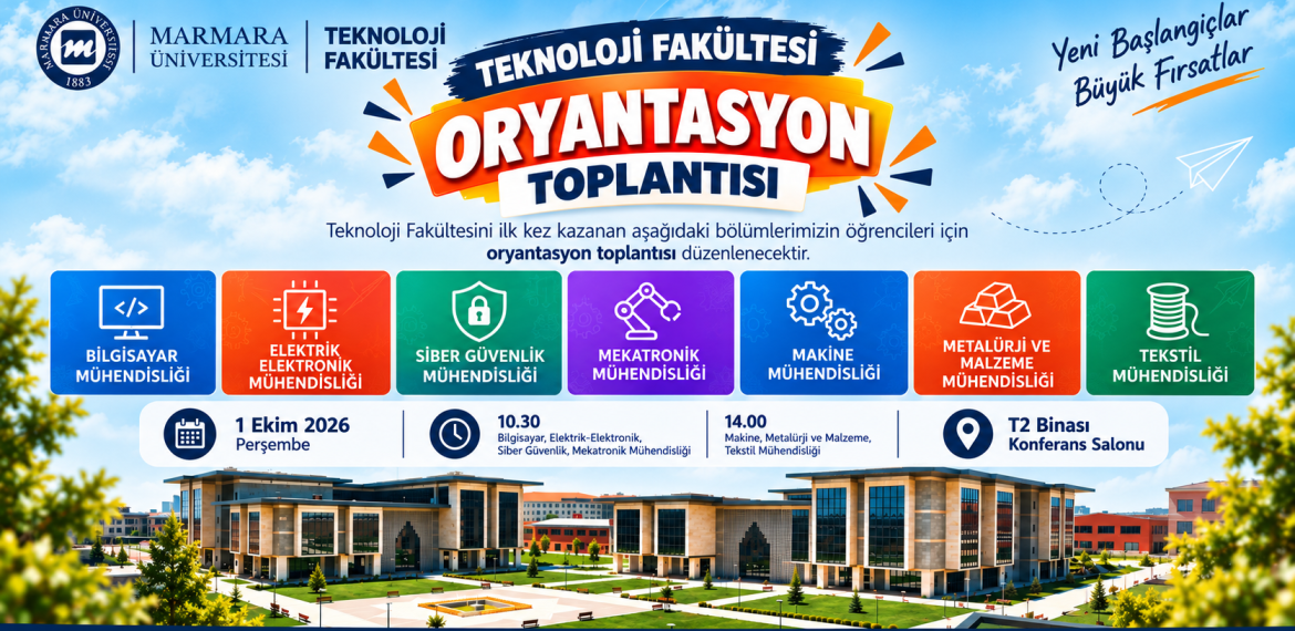 Marmara Üniversitesi Teknoloji Fakültesi Tanıtım Günleri.